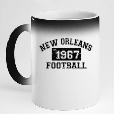 New Orleans Football Establish 1967 11oz Black Color Changing Mug