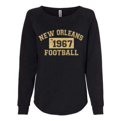 New Orleans Football Establish 1967 Womens California Wash Sweatshirt