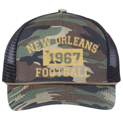 New Orleans Football Establish 1967 Retro Rope Trucker Hat Cap