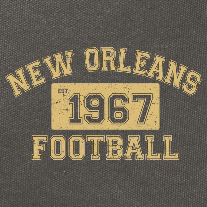 New Orleans Football Establish 1967 Cotton Canvas Backpack