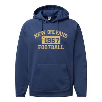 New Orleans Football Establish 1967 Performance Fleece Hoodie