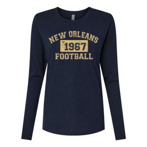 New Orleans Football Establish 1967 Womens Cotton Relaxed Long Sleeve T-Shirt