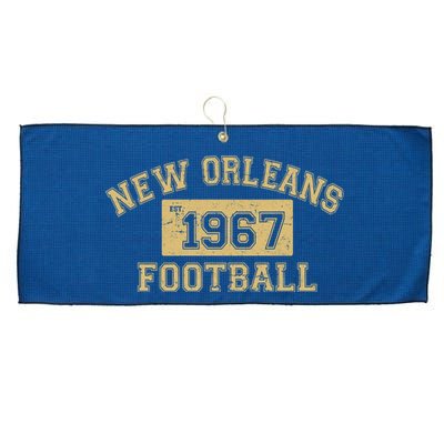 New Orleans Football Establish 1967 Large Microfiber Waffle Golf Towel