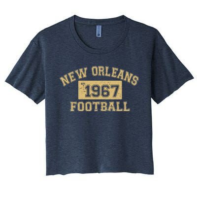 New Orleans Football Establish 1967 Women's Crop Top Tee