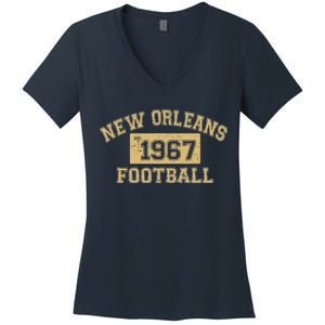 New Orleans Football Establish 1967 Women's V-Neck T-Shirt