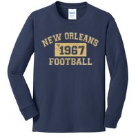 New Orleans Football Establish 1967 Kids Long Sleeve Shirt