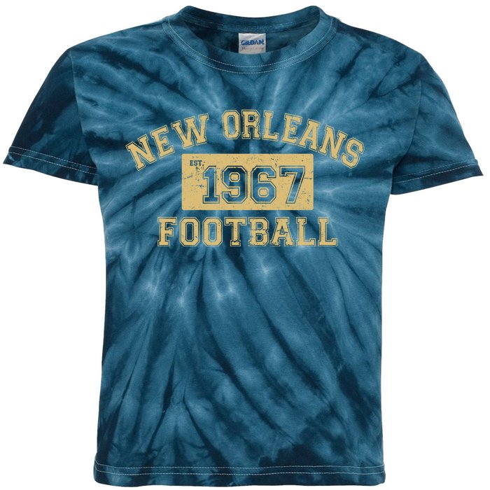 New Orleans Football Establish 1967 Kids Tie-Dye T-Shirt