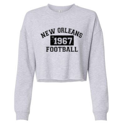 New Orleans Football Establish 1967 Cropped Pullover Crew