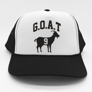 New Orleans Football No 9 GOAT Trucker Hat