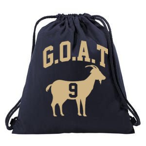 New Orleans Football No 9 GOAT Drawstring Bag