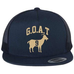 New Orleans Football No 9 GOAT Flat Bill Trucker Hat