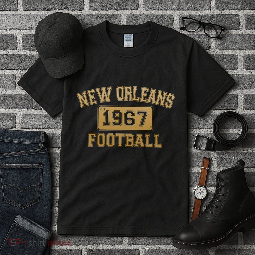 New Orleans LA Football Est 1967 Classic Logo Tall T-Shirt