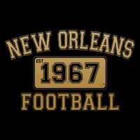 New Orleans LA Football Est 1967 Classic Logo Impact Tech Backpack