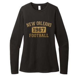 New Orleans LA Football Est 1967 Classic Logo Womens CVC Long Sleeve Shirt