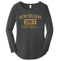 New Orleans LA Football Est 1967 Classic Logo Women's Perfect Tri Tunic Long Sleeve Shirt