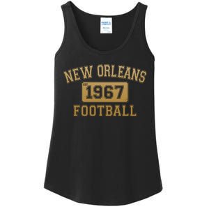 New Orleans LA Football Est 1967 Classic Logo Ladies Essential Tank