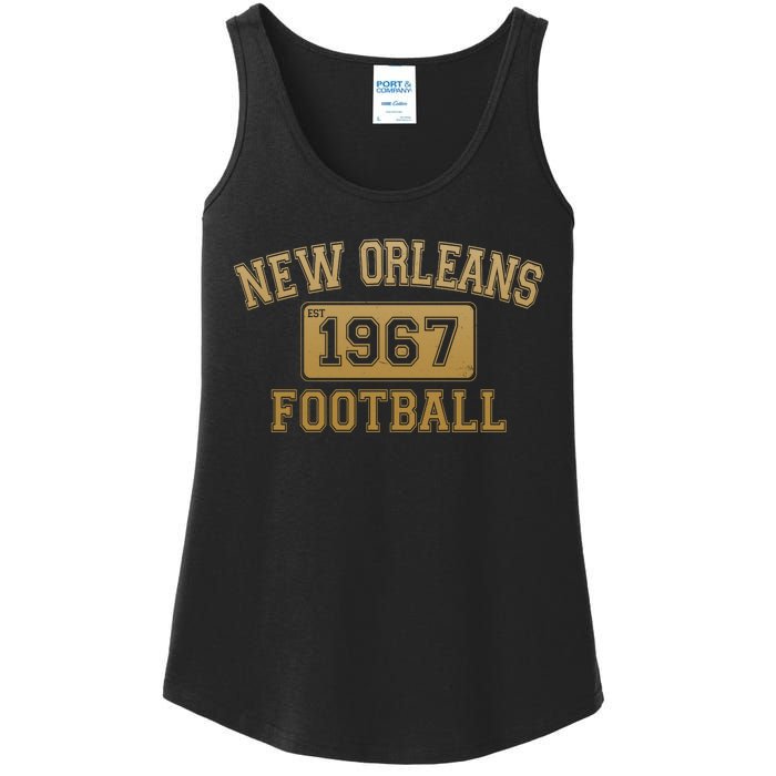 New Orleans LA Football Est 1967 Classic Logo Ladies Essential Tank