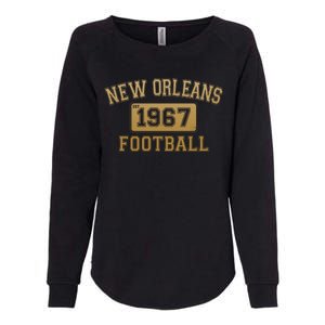 New Orleans LA Football Est 1967 Classic Logo Womens California Wash Sweatshirt