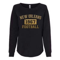 New Orleans LA Football Est 1967 Classic Logo Womens California Wash Sweatshirt