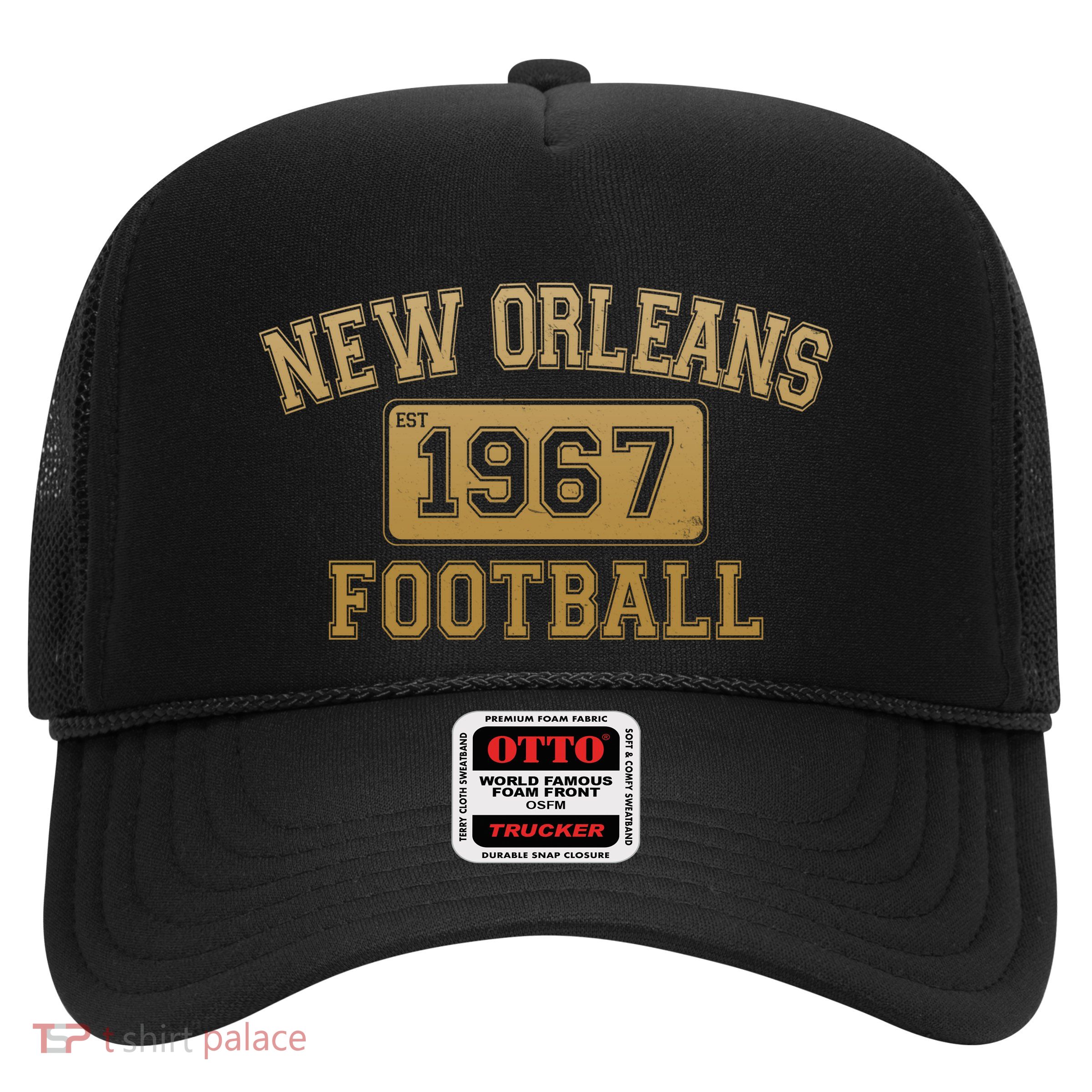 New Orleans LA Football Est 1967 Classic Logo Trucker Hat
