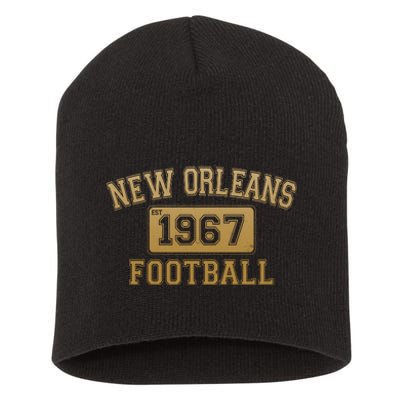 New Orleans LA Football Est 1967 Classic Logo Short Acrylic Beanie