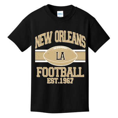 New Orleans LA Football Vintage Sports Logo Kids T-Shirt