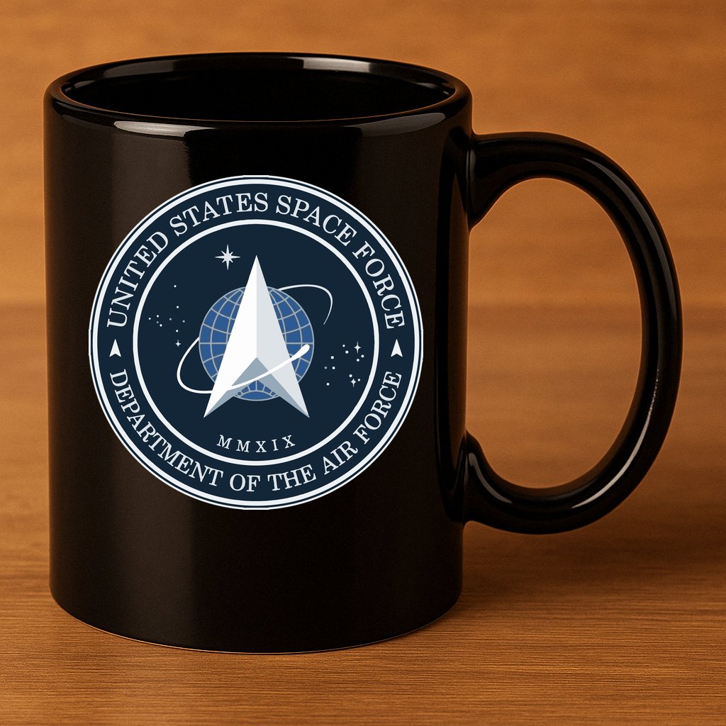 New United States Space Force Logo 2020 11oz C Handle Ceramic Mug