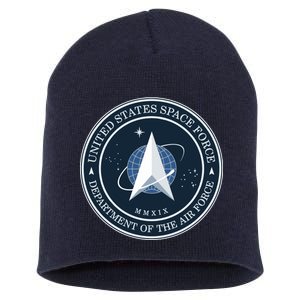 New United States Space Force Logo 2020 Short Acrylic Beanie