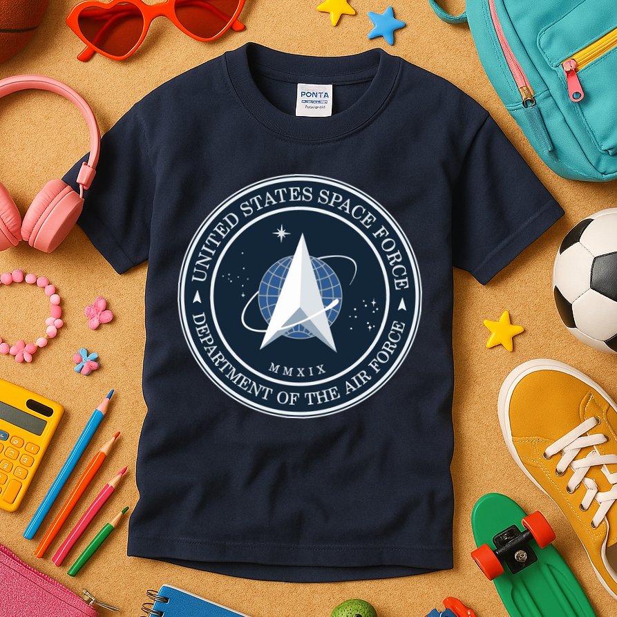 New United States Space Force Logo 2020 Kids T-Shirt