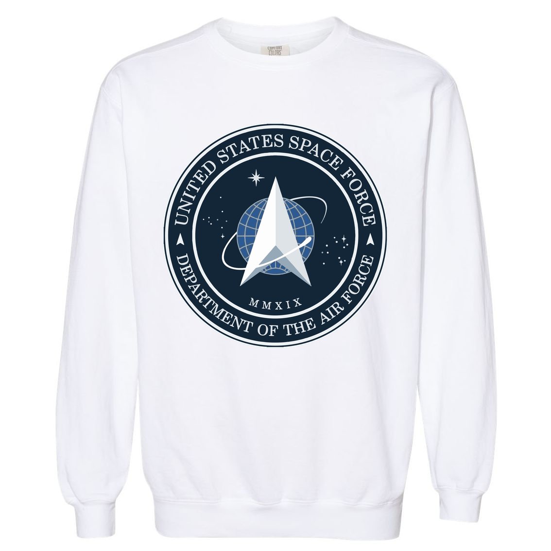 New United States Space Force Logo 2020 Garment-Dyed Sweatshirt