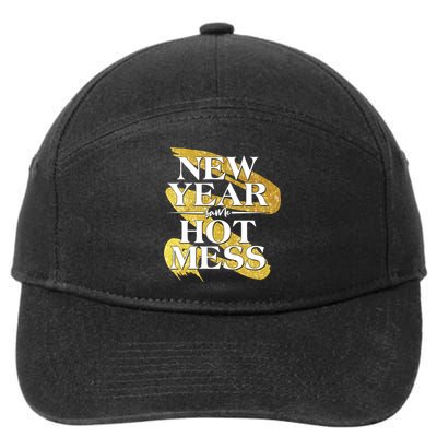 New Year Same Hot Mess 7-Panel Snapback Hat