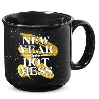 New Year Same Hot Mess 15oz Campfire Ceramic Mug