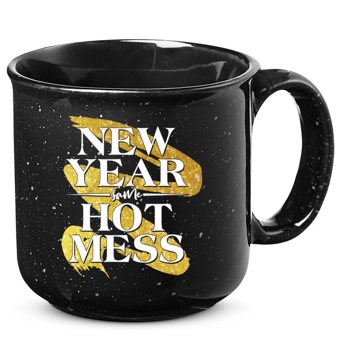 New Year Same Hot Mess 15oz Campfire Ceramic Mug