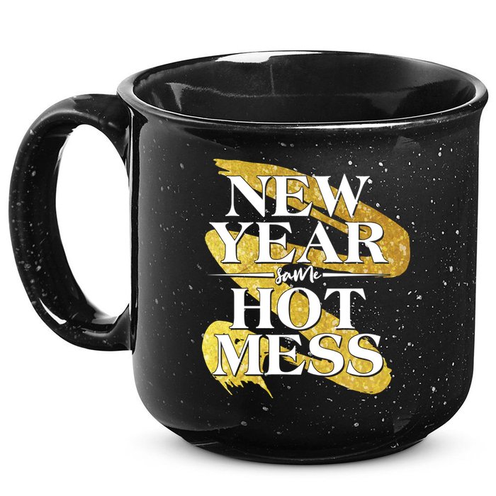 New Year Same Hot Mess 15oz Campfire Ceramic Mug