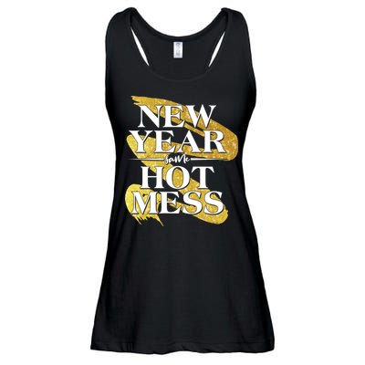 New Year Same Hot Mess Ladies Essential Flowy Tank