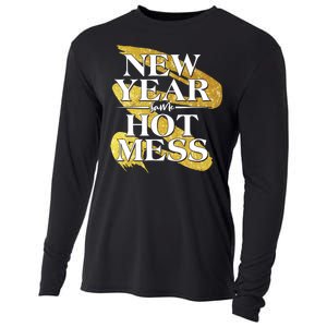 New Year Same Hot Mess Cooling Performance Long Sleeve Crew