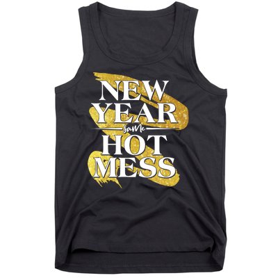 New Year Same Hot Mess Tank Top