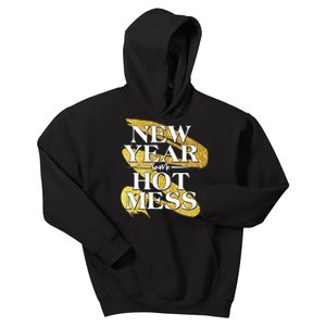 New Year Same Hot Mess Kids Hoodie