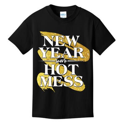 New Year Same Hot Mess Kids T-Shirt