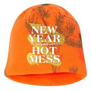 New Year Same Hot Mess Kati - Camo Knit Beanie