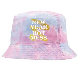 New Year Same Hot Mess Tie-Dyed Bucket Hat