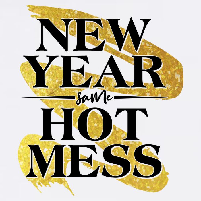 New Year Same Hot Mess Garment-Dyed Sweatshirt