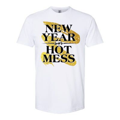 New Year Same Hot Mess Softstyle® CVC T-Shirt