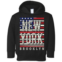 New York - City of Dreams Typography - Brooklyn USA Toddler Hoodie