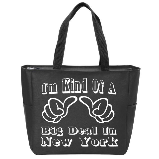 New York Big Deal Zip Tote Bag