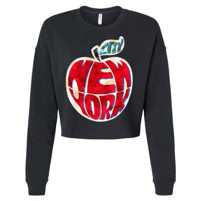 New York City Big Apple Cropped Pullover Crew