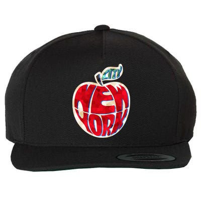 New York City Big Apple Wool Snapback Cap