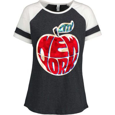 New York City Big Apple Enza Ladies Jersey Colorblock Tee