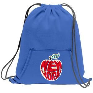 New York City Big Apple Sweatshirt Cinch Pack Bag