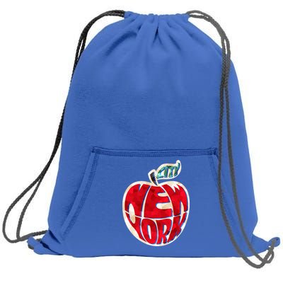 New York City Big Apple Sweatshirt Cinch Pack Bag